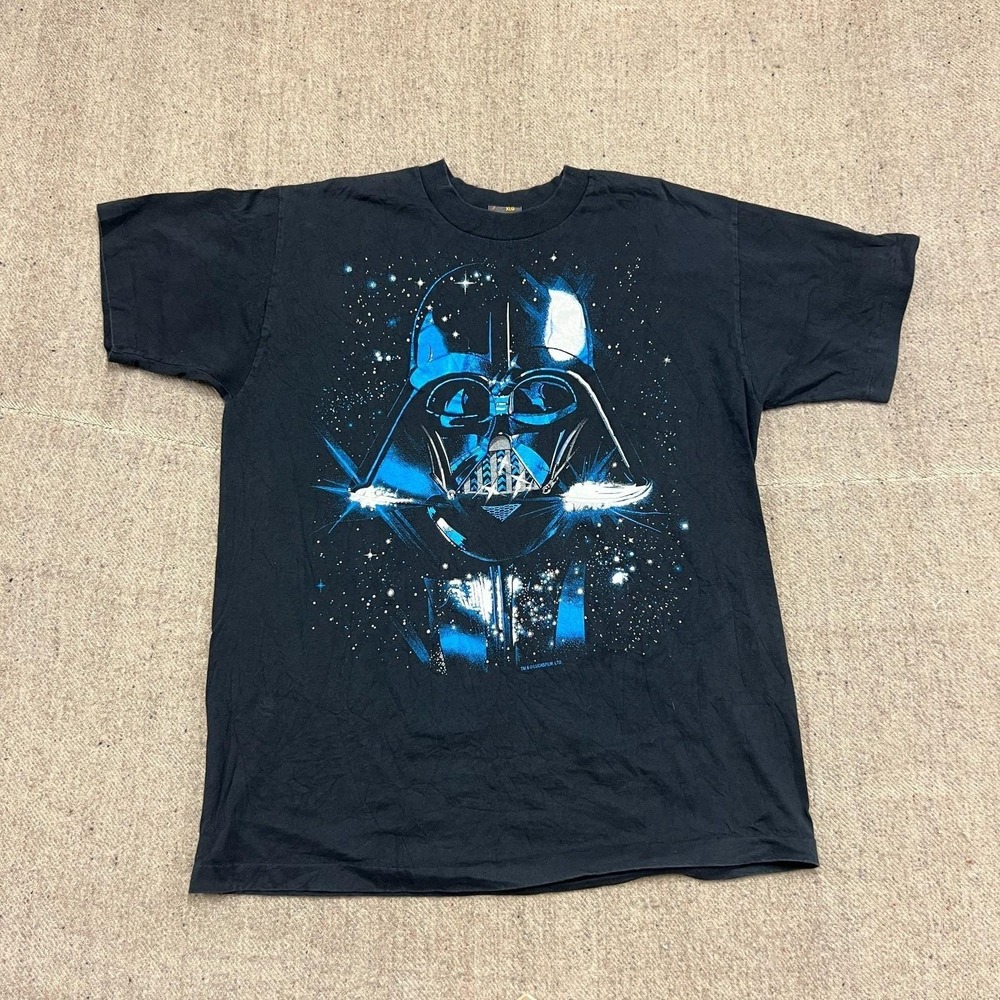 Vintage Darth Vader Shirt Mens XL Black 1990s Star Wars